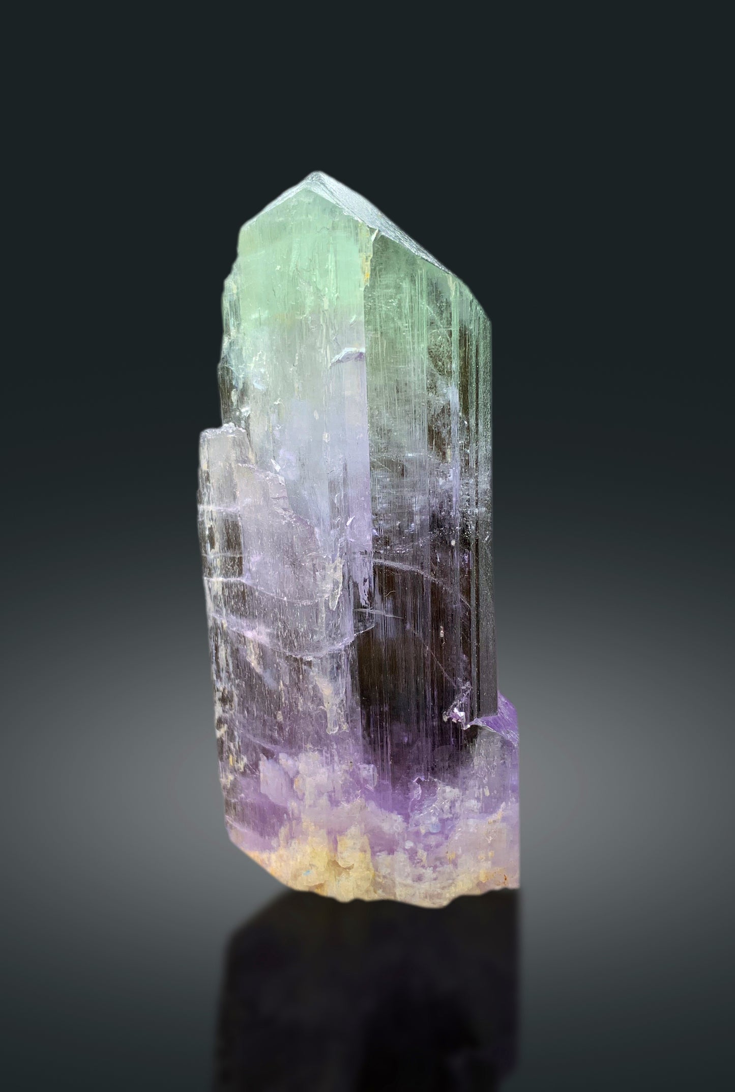 Transparent Bicolor Kunzite Crystal, Spodumene Kunzite, Raw Kunzite Stone, Kunzite Specimen, Kunzite from Afghanistan - 195 gram