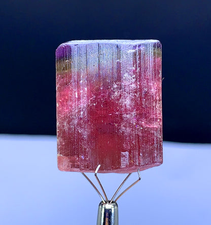 Natural Terminated Tricolor Tourmaline Crystal from Paprok Afghanistan - 129.95 carat