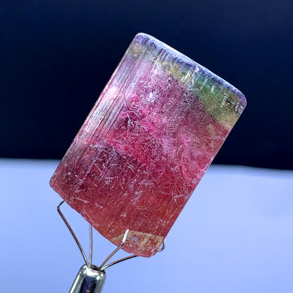 Natural Terminated Tricolor Tourmaline Crystal from Paprok Afghanistan - 129.95 carat