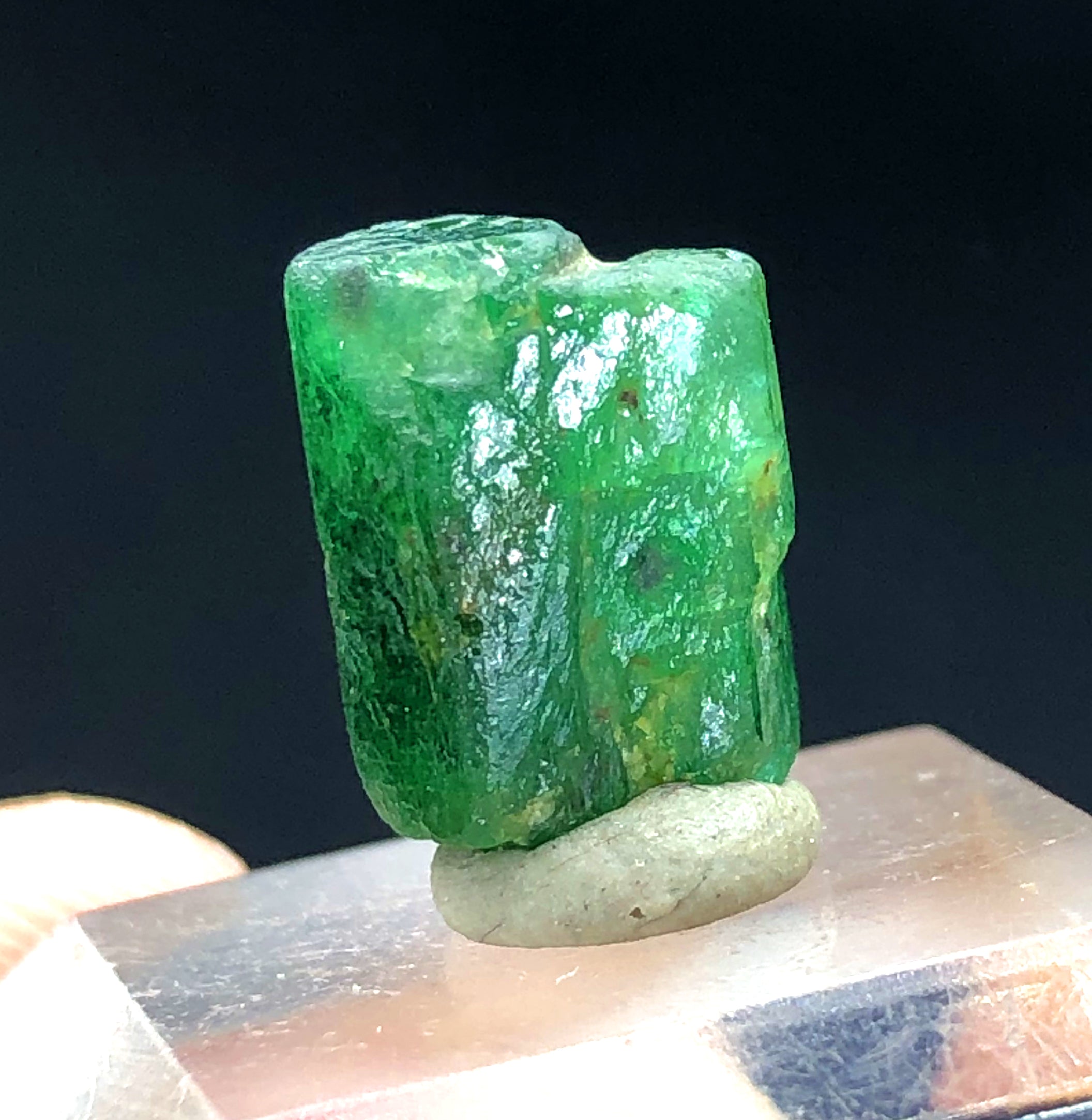 Lush Green Color Emerald Crystal, Raw Emerald Stone, Emerald Gemstone, Crystal Specimen, Emerald from Swat Pakistan - 9.40 CT