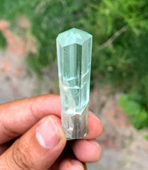 Diamond Cut Transparent Blue Aquamarine Crystal from Pakistan - 17 gram