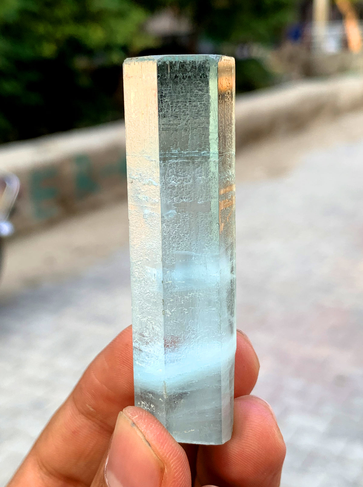 Transparent Blue Aquamarine Crystal from Shigar valley Pakistan - 38 gram