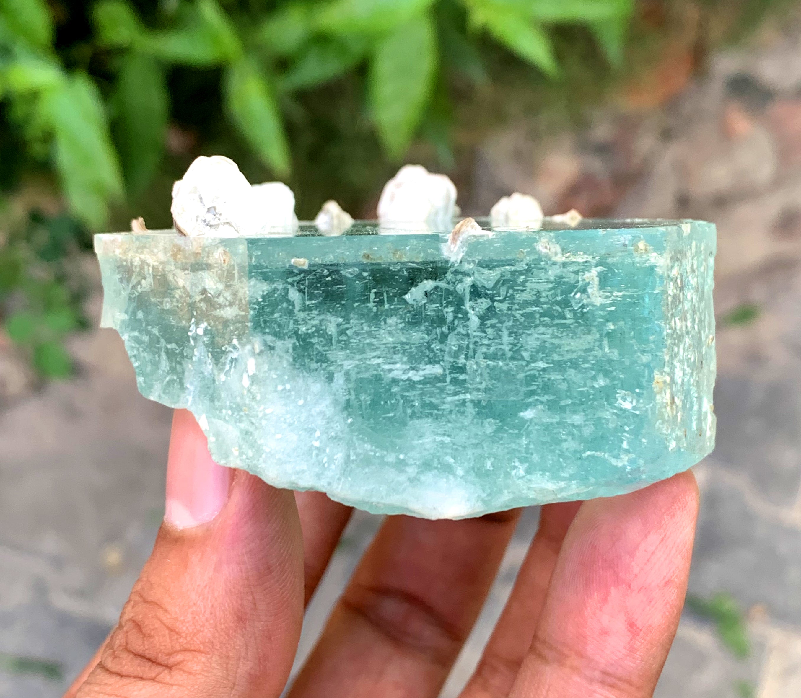 Blue Aquamarine with Mica from Pakistan - 250 gram