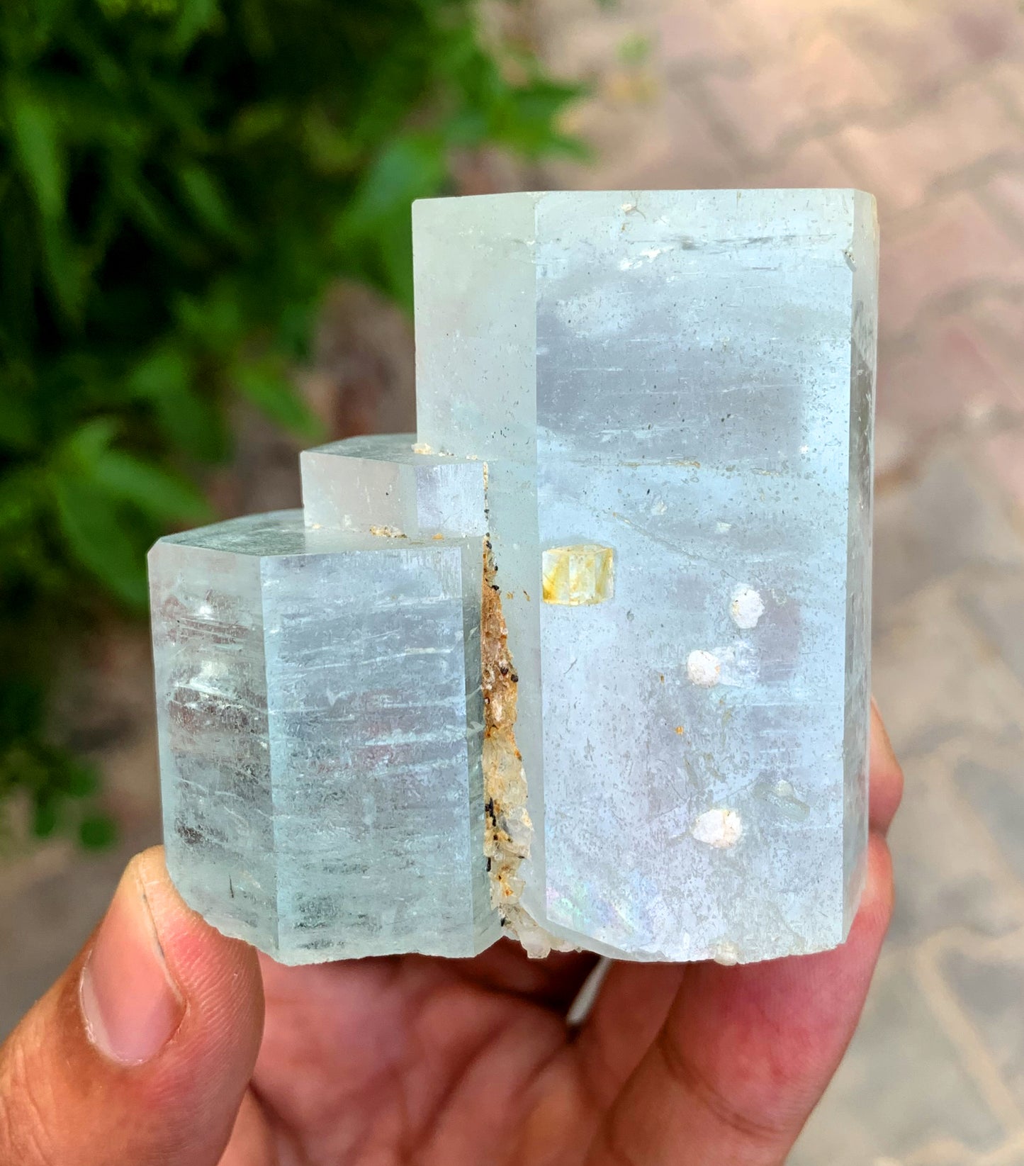 Stepped Blue Aquamarine Crystal from Shigar valley Pakistan - 162 gram