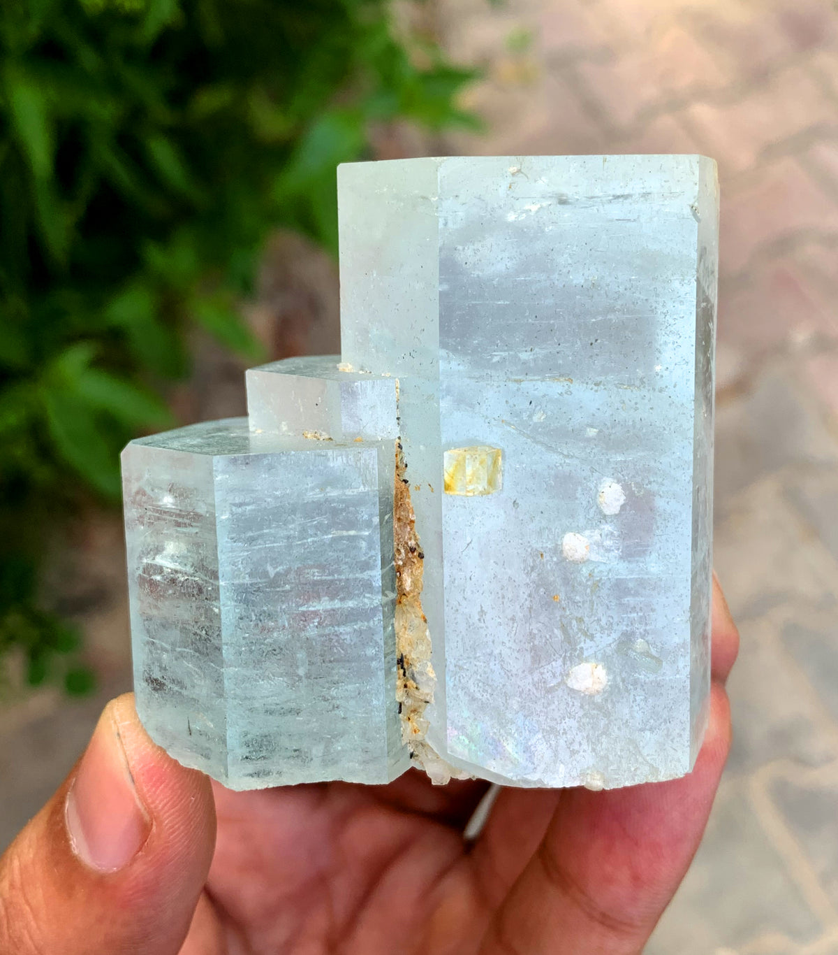 Stepped Blue Aquamarine Crystal from Shigar valley Pakistan - 162 gram
