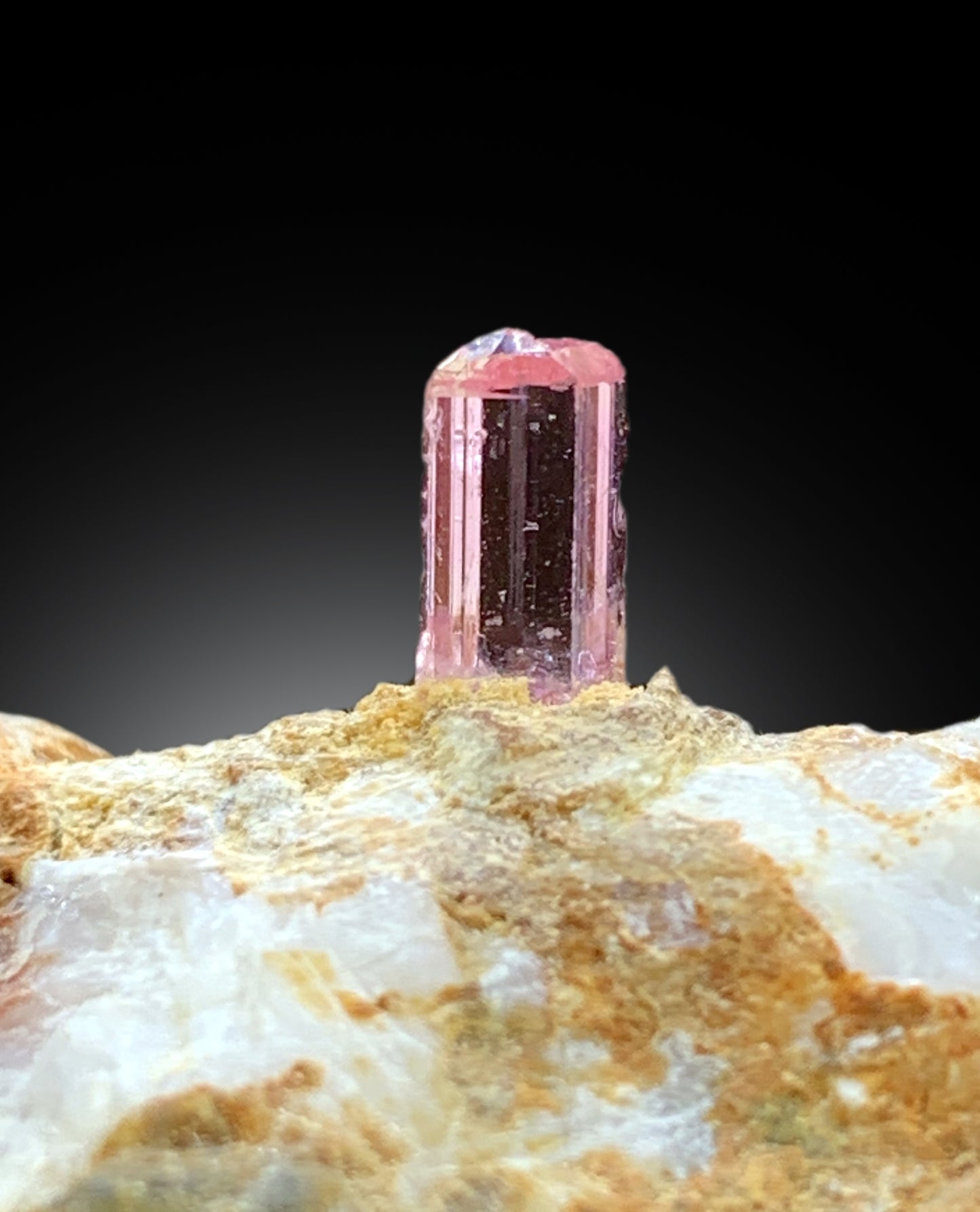Imperial Pink Katlang Topaz on Matrix from Pakistan, 58 gram