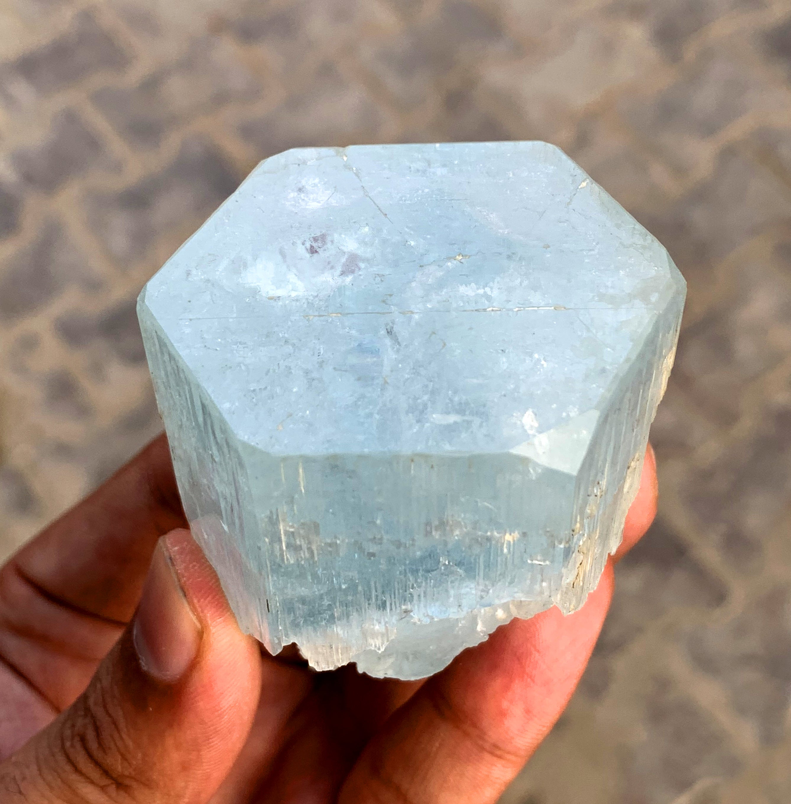 Blue Aquamarine Crystal from Shigar valley Pakistan - 179 gram