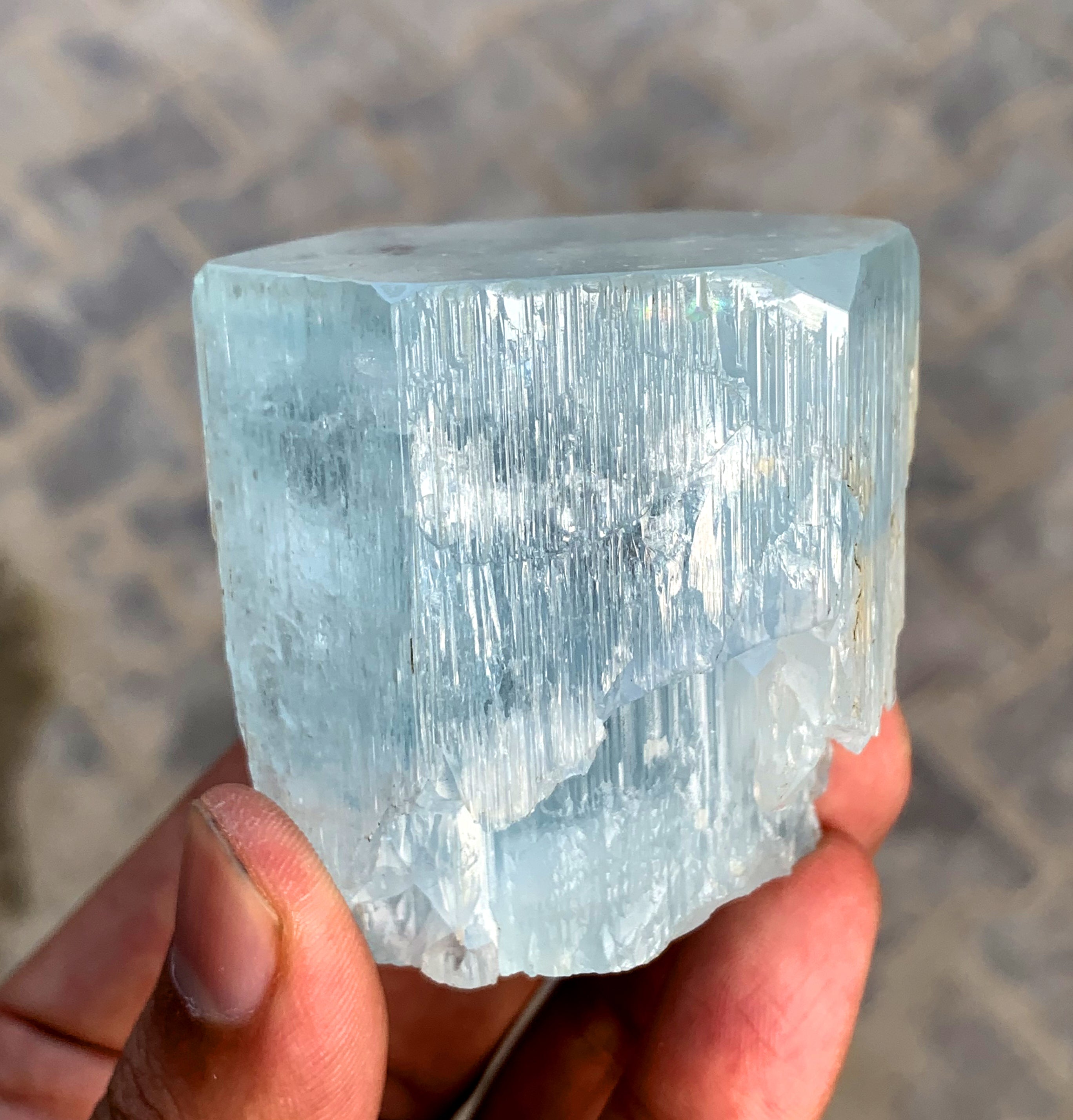 Blue Aquamarine Crystal from Shigar valley Pakistan - 179 gram