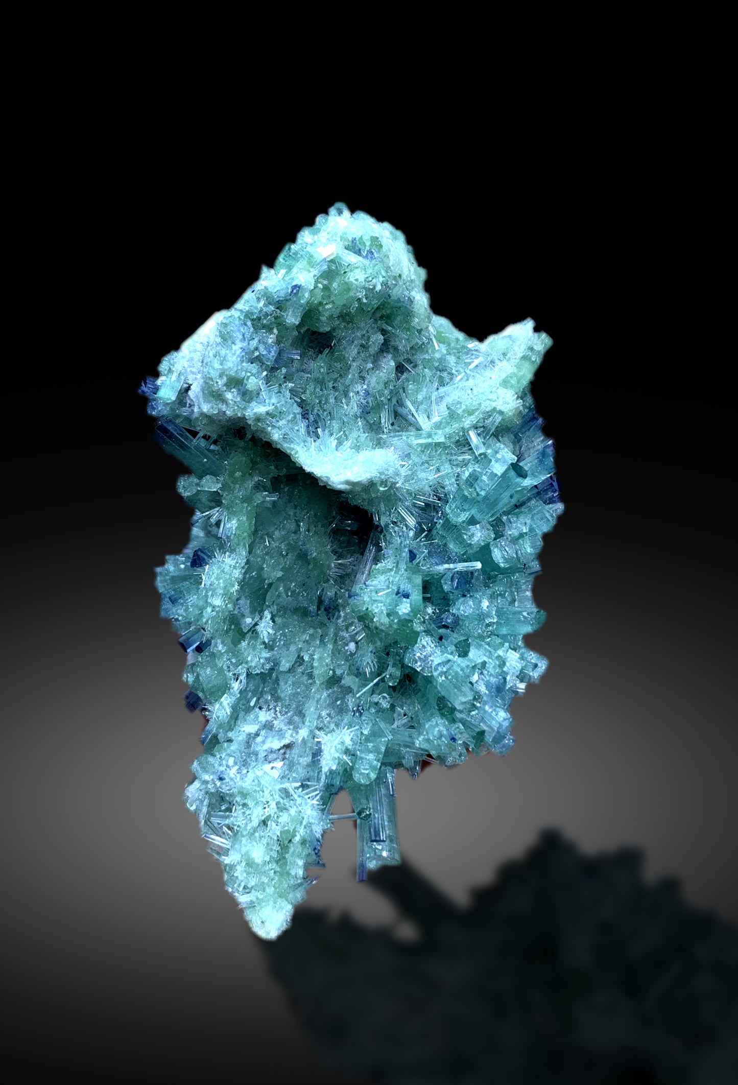 Bluish Green Indicolite Tourmaline Bunch from Afghanistan - 118 gram