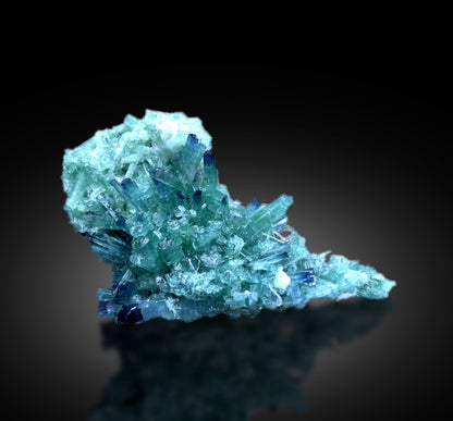 Bluish Green Indicolite Tourmaline Bunch from Afghanistan - 118 gram