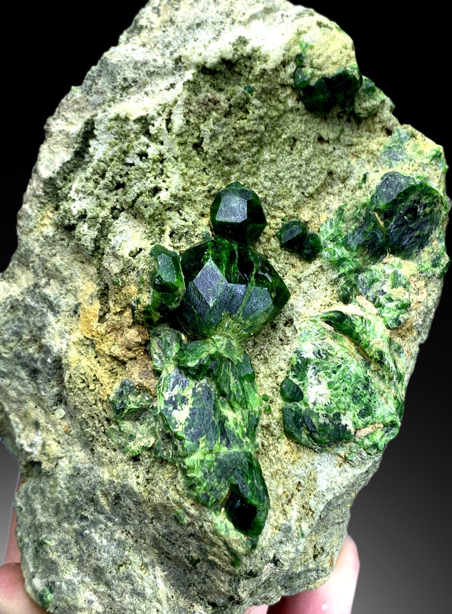 Lush Green Demantoid Garnet, Garnet Crystals, Garnet Specimen, Garnet Stone, Crystal Specimen - 801 gram