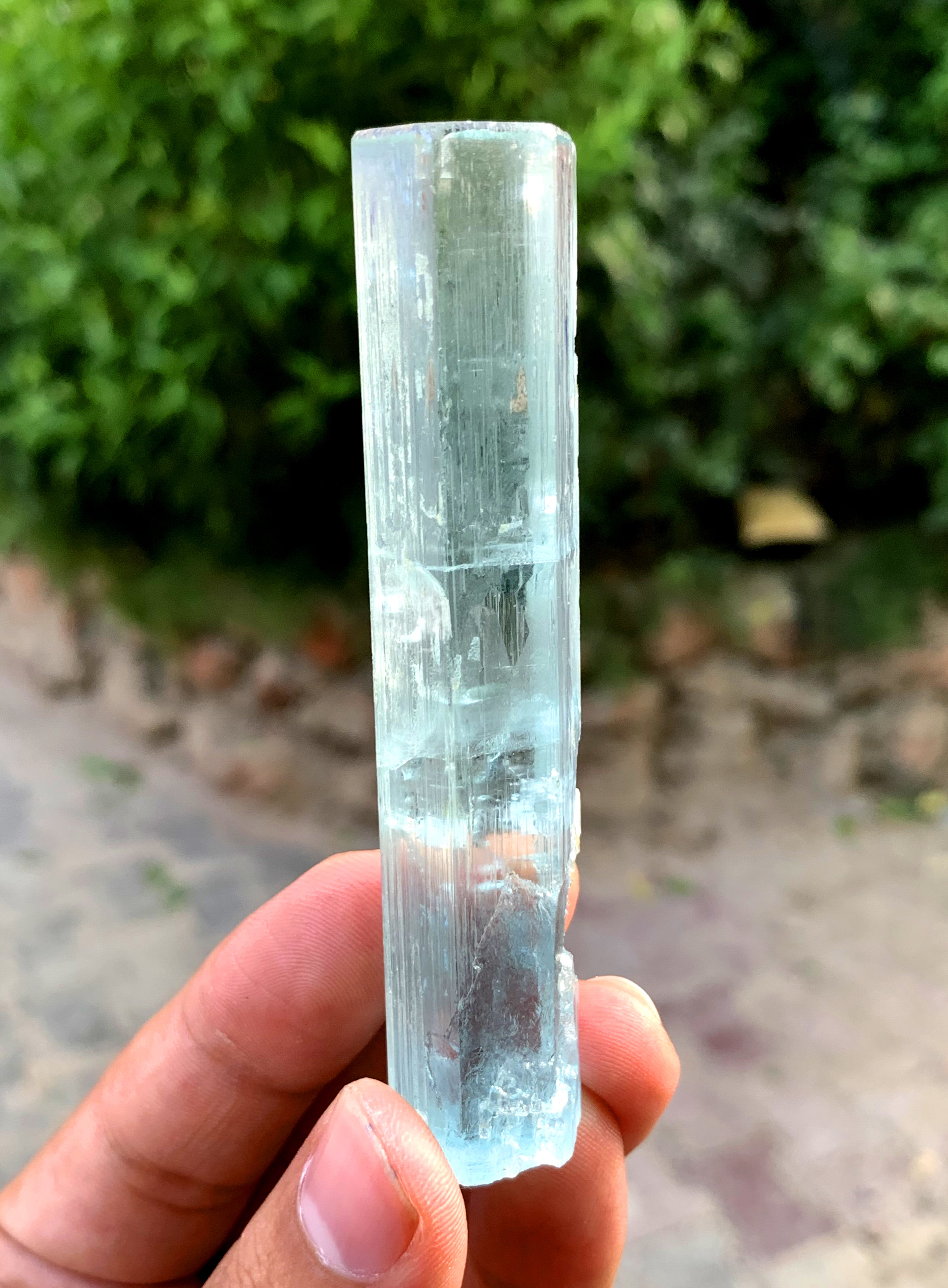 Transparent Blue Aquamarine Crystal from Shigar valley Pakistan - 52 gram