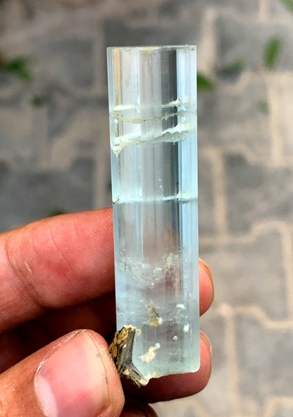 Transparent Blue Aquamarine Crystal from Shigar valley Pakistan - 19 gram