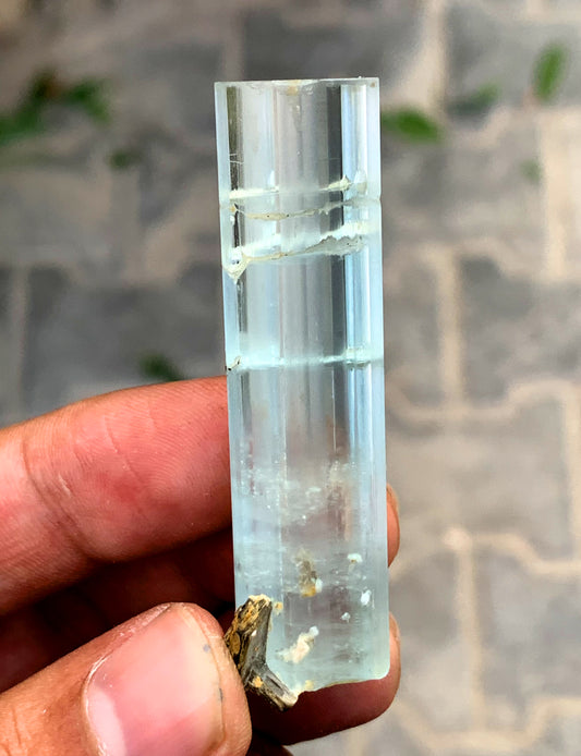 Transparent Blue Aquamarine Crystal from Shigar valley Pakistan - 19 gram
