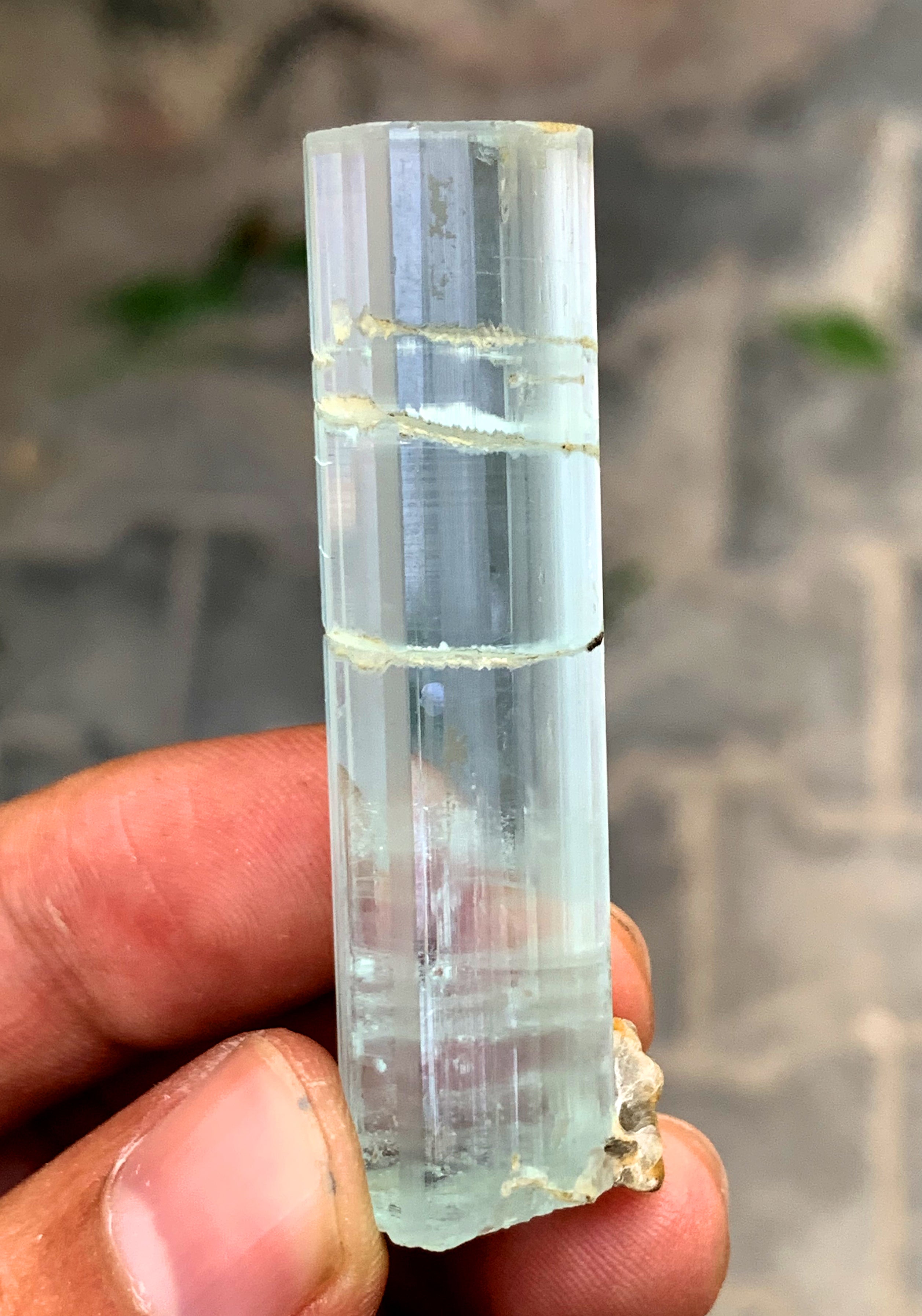 Transparent Blue Aquamarine Crystal from Shigar valley Pakistan - 19 gram