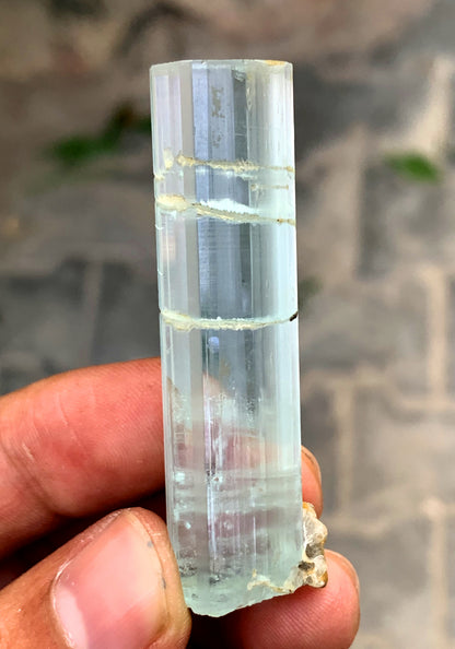 Transparent Blue Aquamarine Crystal from Shigar valley Pakistan - 19 gram
