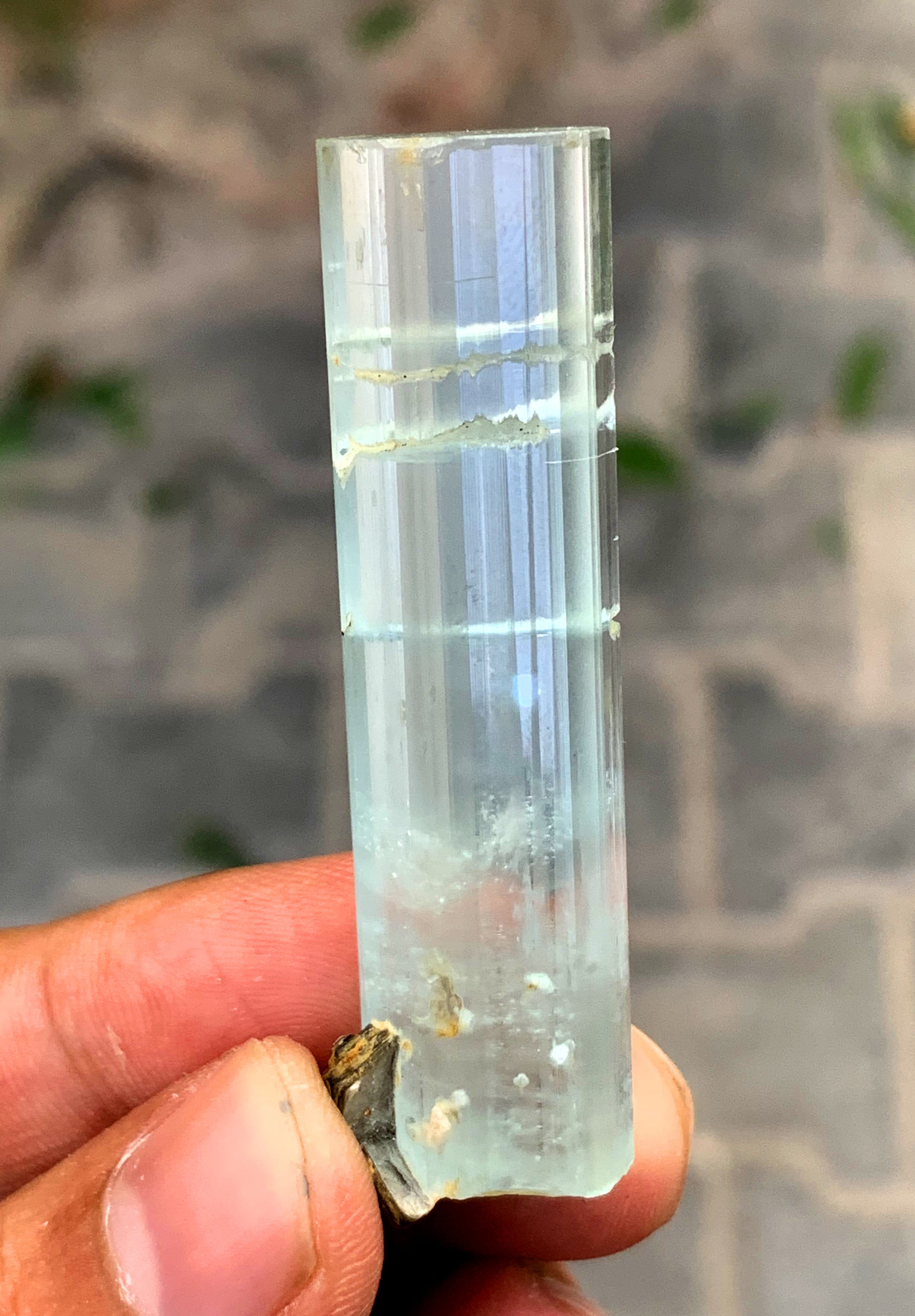 Transparent Blue Aquamarine Crystal from Shigar valley Pakistan - 19 gram