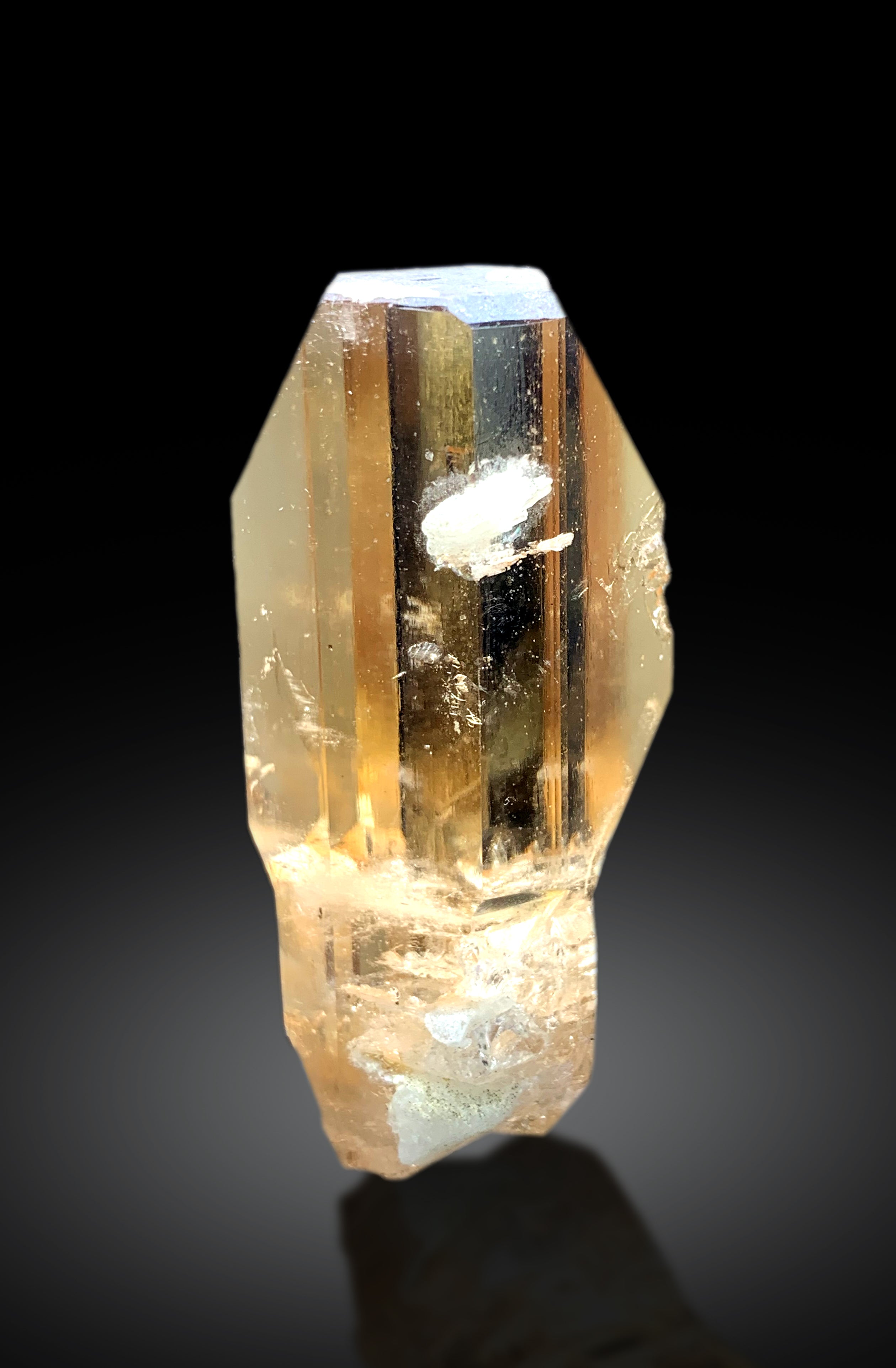 Topaz crystal with albite from Pakistan, 68 gram