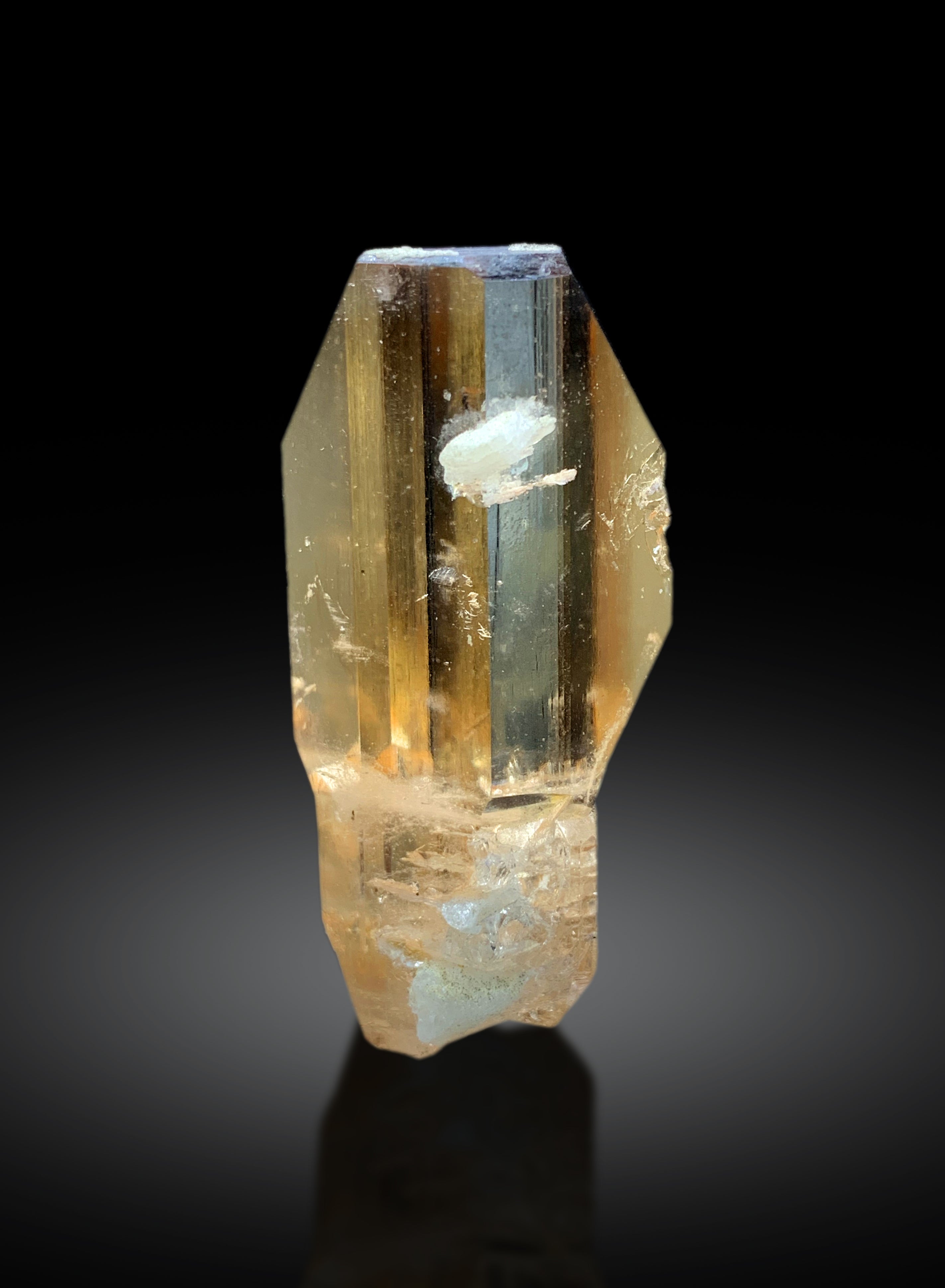 Topaz crystal with albite from Pakistan, 68 gram