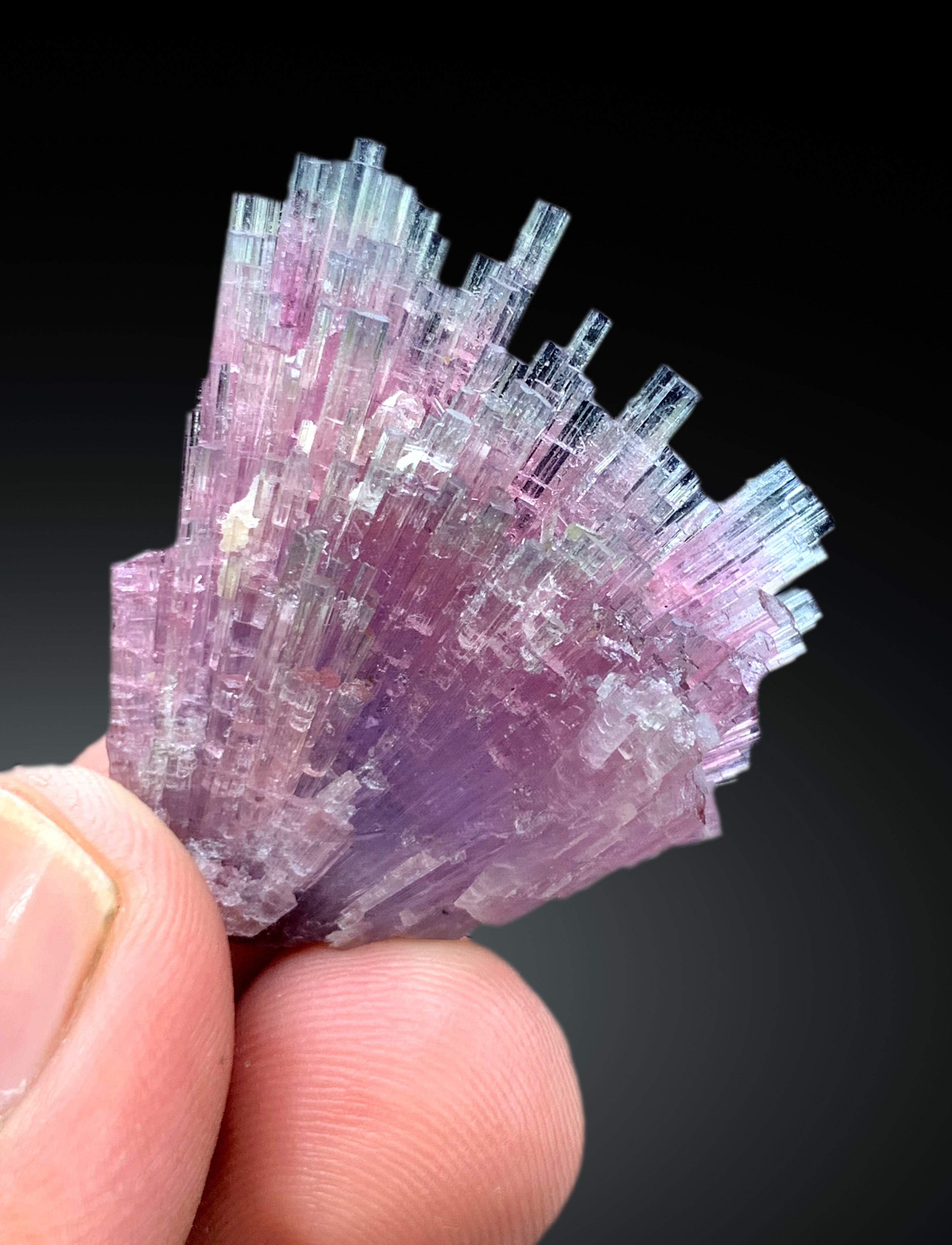 Cotton Candy Tourmaline Crystals cluster from Afghanistan, 15 gram