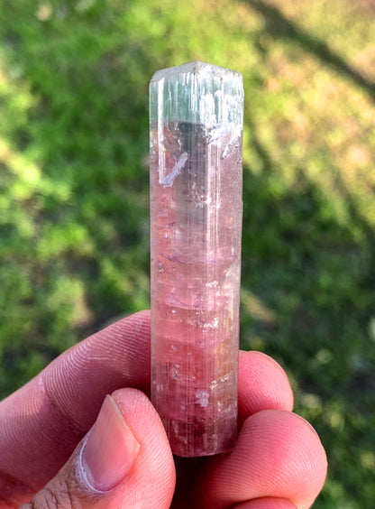 Cotton Candy Tourmaline Crystal, BIcolor Tourmaline, Tourmaline Gemstone, Paprok Tourmaline, Crystal Specimen, Fine Mineral  - 22 gram