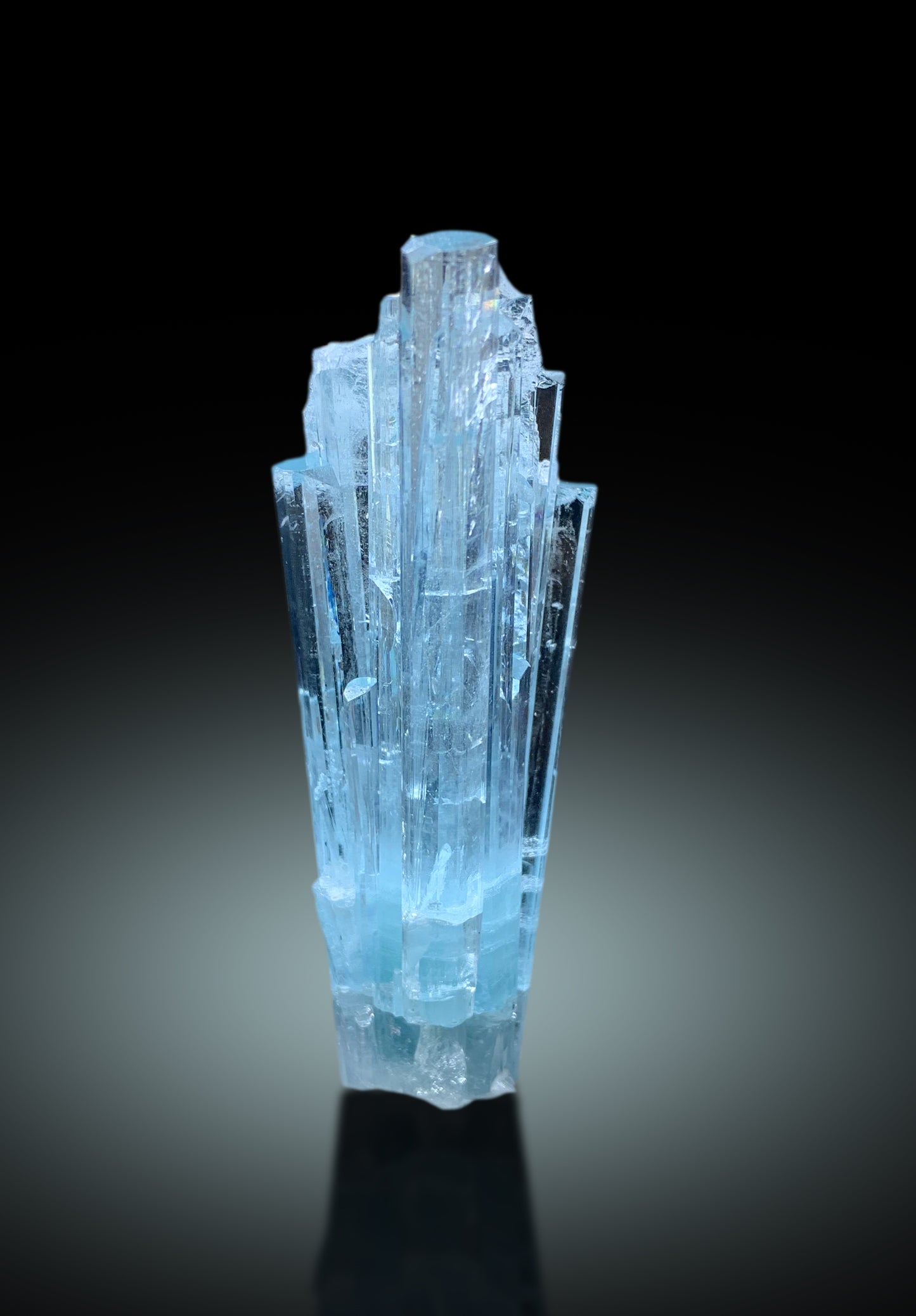 Transparent Sky Blue Color Aquamarine Cluster from Shigar valley Skardu Pakistan - 77 gram