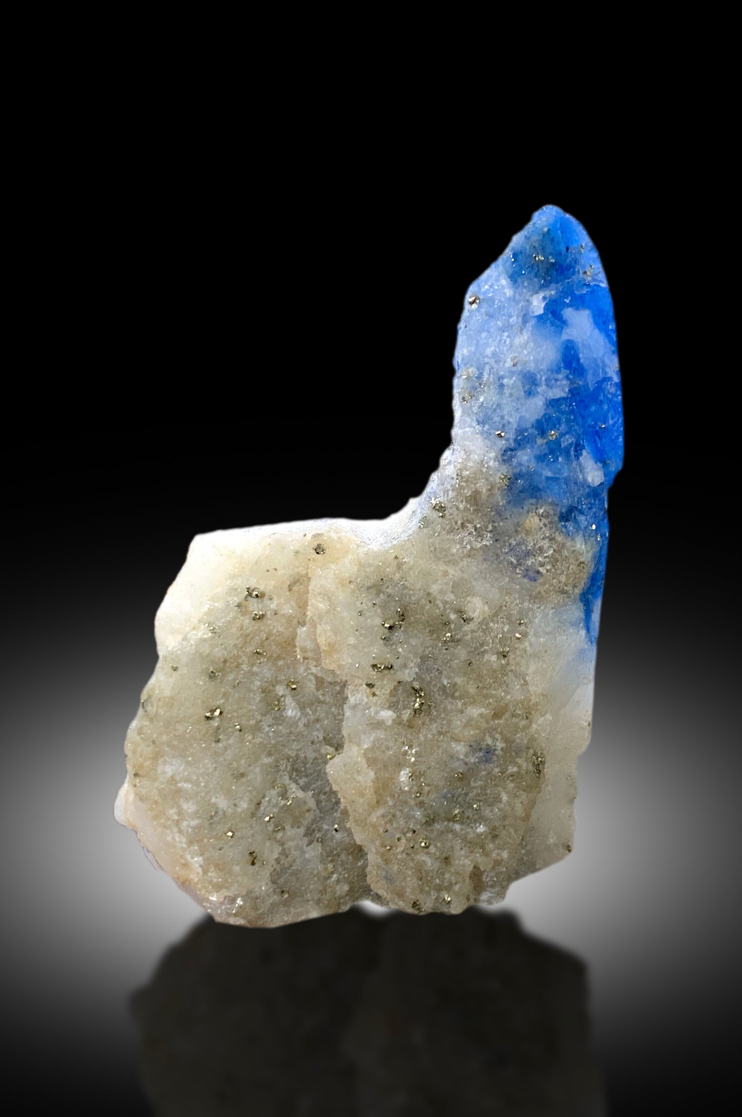 Rare Fluorescent Afghanite with Pyrite on Matrix from Badakhshan Afghanistan - 42 gram