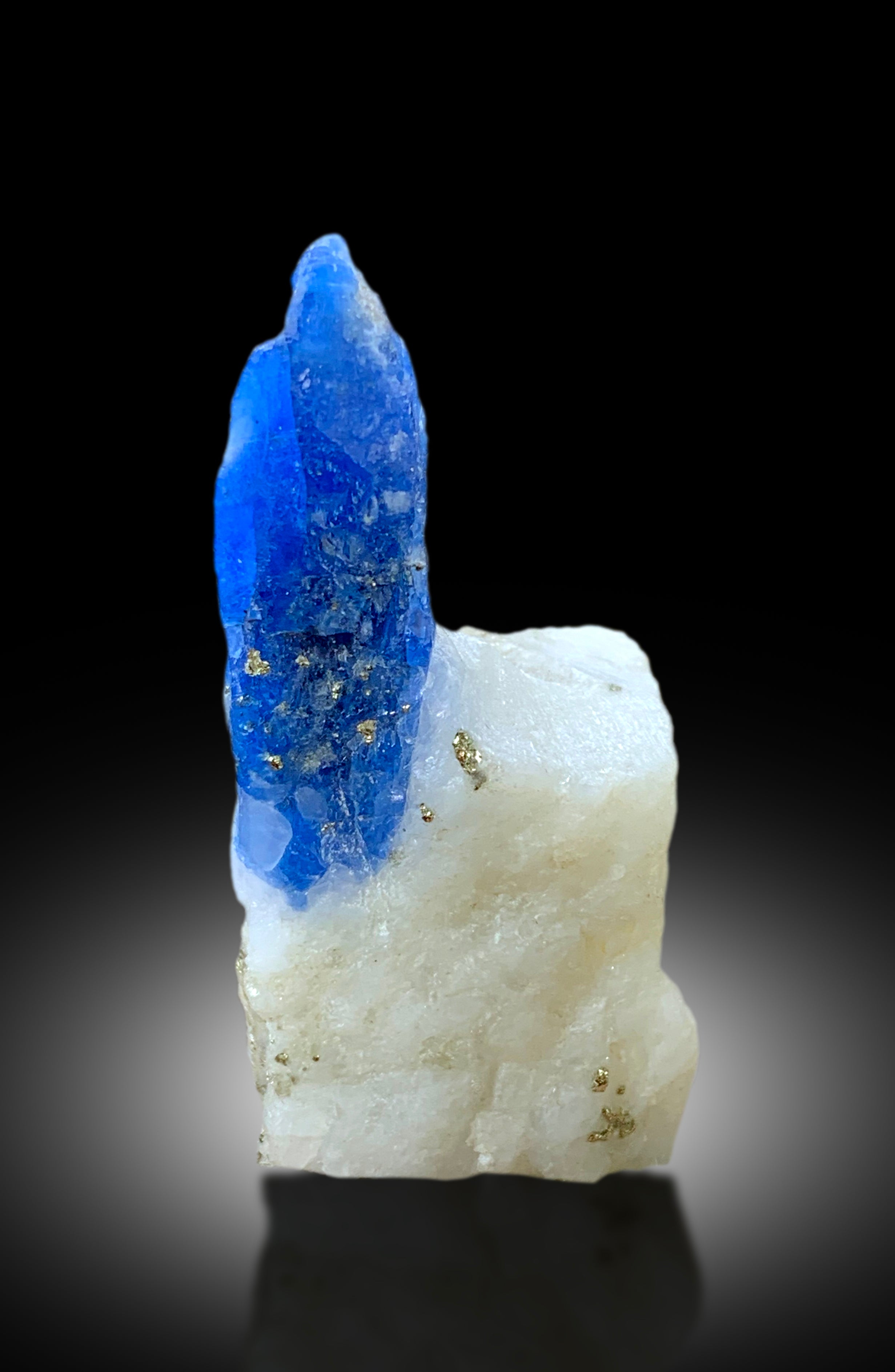 Rare Fluorescent Afghanite with Pyrite on Matrix from Badakhshan Afghanistan - 42 gram