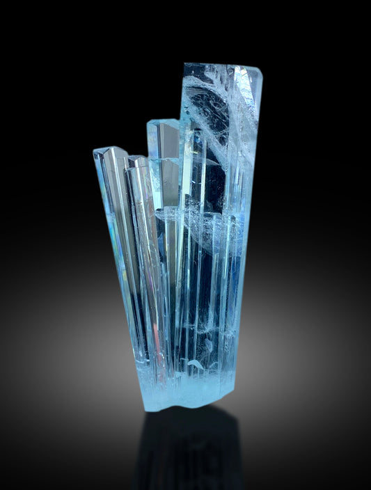 Transparent Sky Blue Color Aquamarine Cluster from Shigar valley Skardu Pakistan - 32 gram