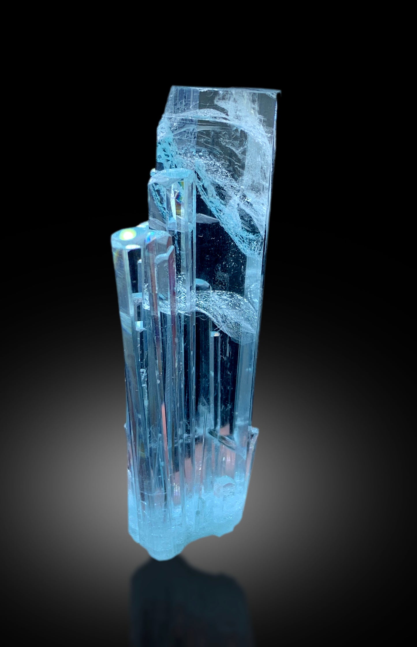 Transparent Sky Blue Color Aquamarine Cluster from Shigar valley Skardu Pakistan - 32 gram