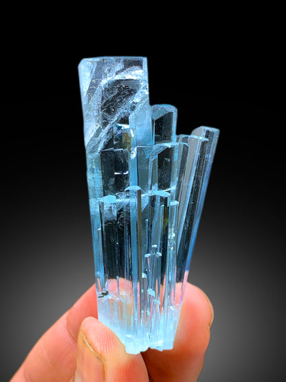 Transparent Sky Blue Color Aquamarine Cluster from Shigar valley Skardu Pakistan - 32 gram