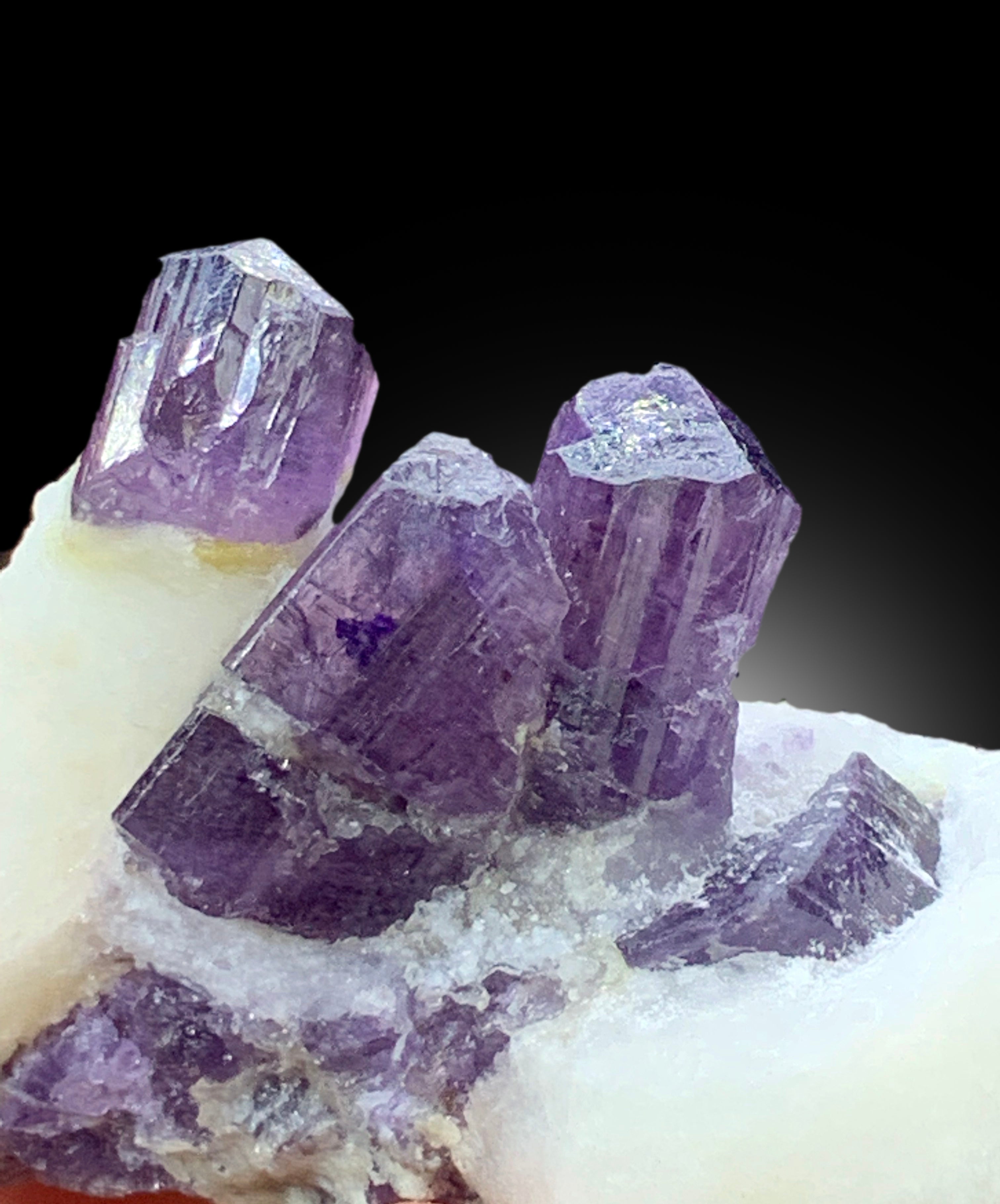 Rich Purple Color Scapolite Crystals on Matrix from Badakhshan Afghanistan - 100 gram