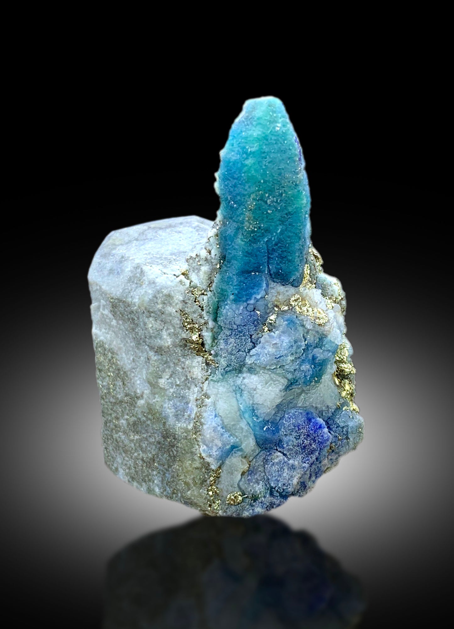 Rare Afghanite Crystal on Matrix from Badakhshan Afghanistan - 84 gram
