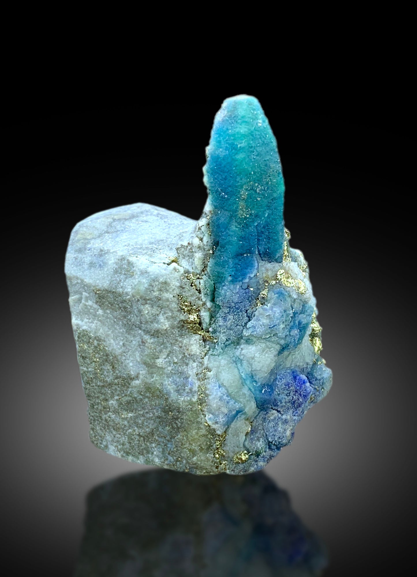 Rare Afghanite Crystal on Matrix from Badakhshan Afghanistan - 84 gram