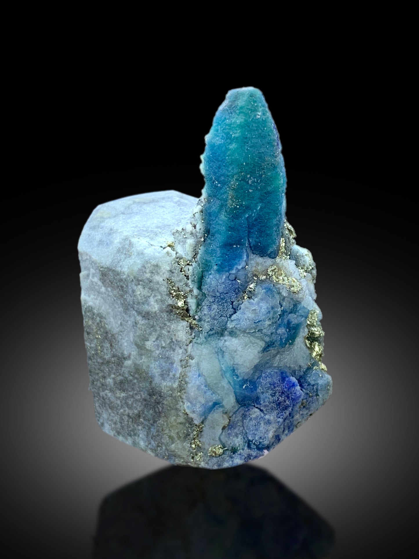 Rare Afghanite Crystal on Matrix from Badakhshan Afghanistan - 84 gram
