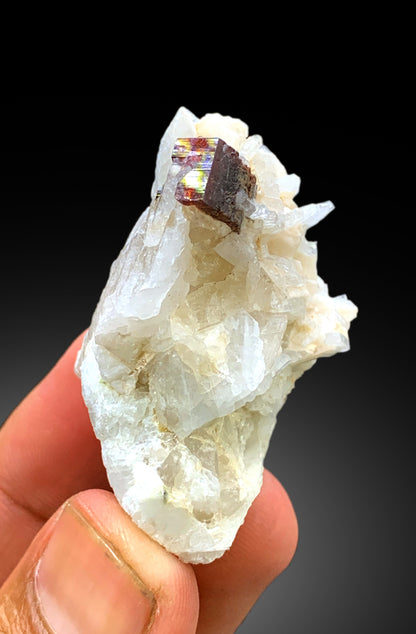 Natural Red Color Tantalite Crystal on Matrix from Kunar Afghanistan - 43 gram