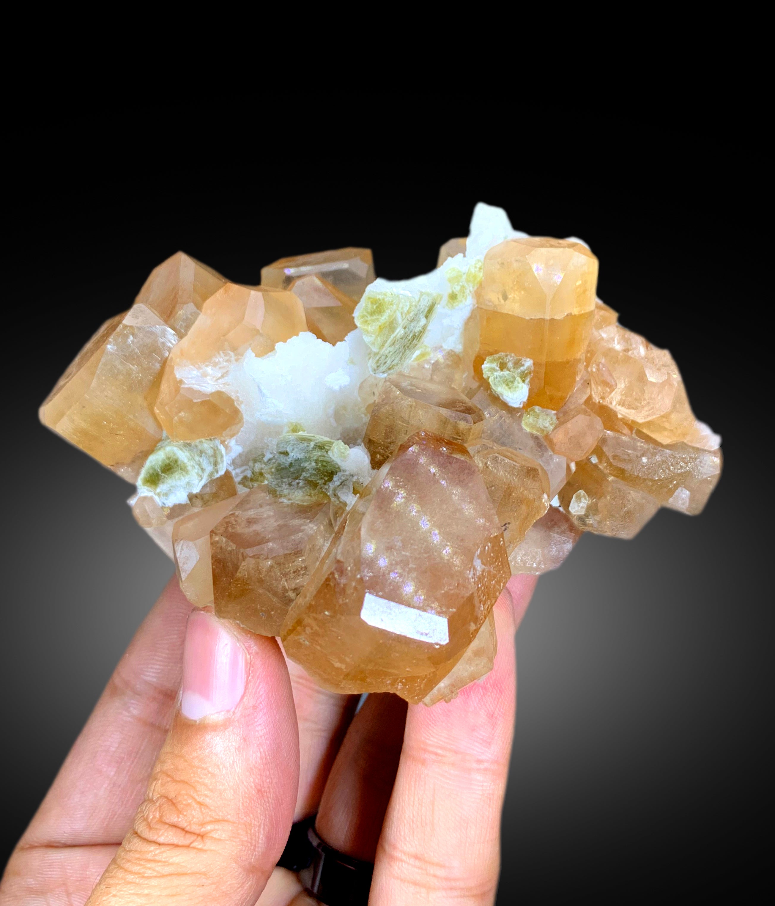 Amazing Topaz Crystal Cluster, Topaz Bunch, Raw Mineral, Topaz Specimen, Topaz from Skardu Pakistan - 312 gram