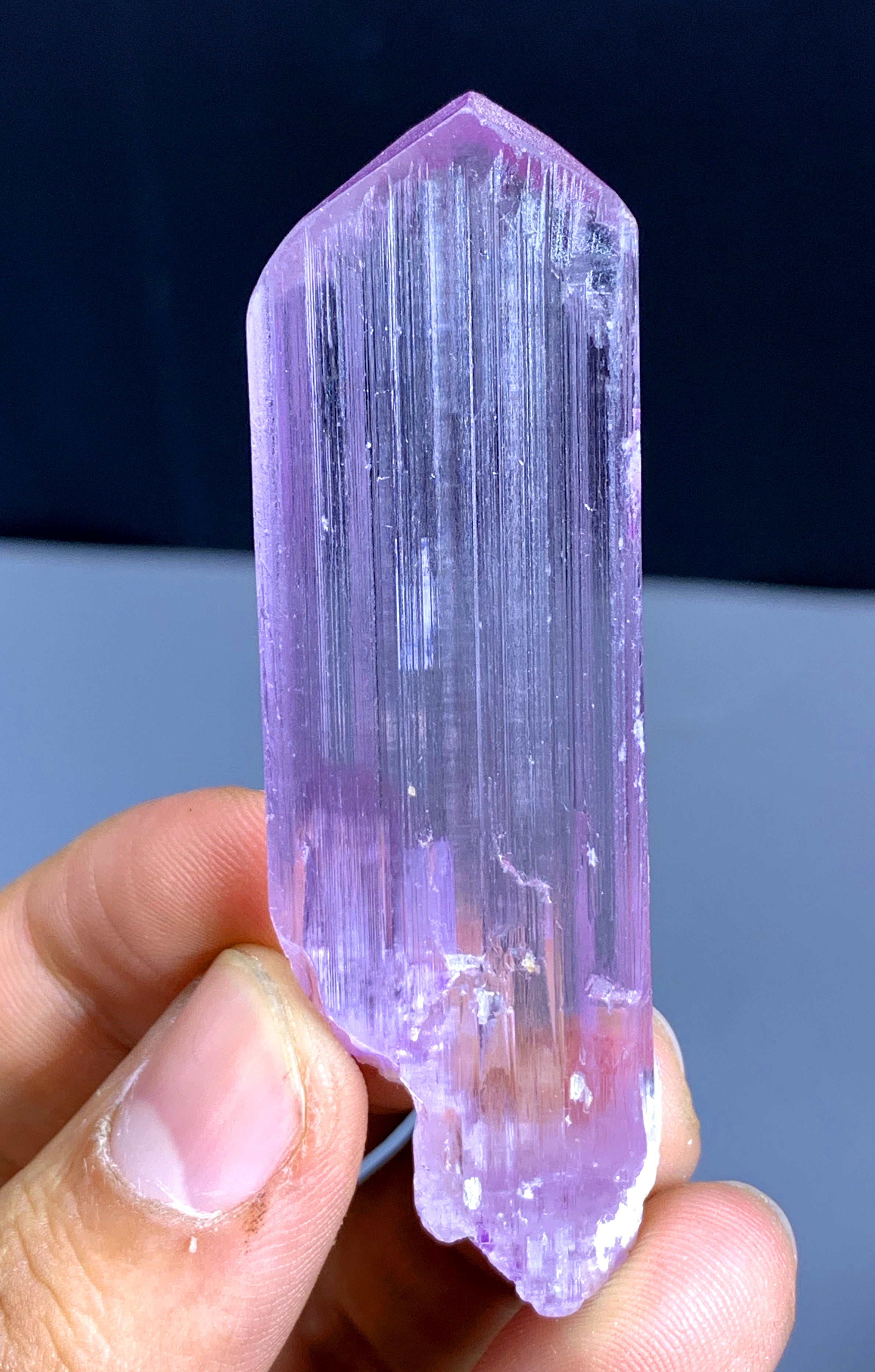 v Shape Terminated Pink Kunzite Crystal from Afghanistan - 33 grams