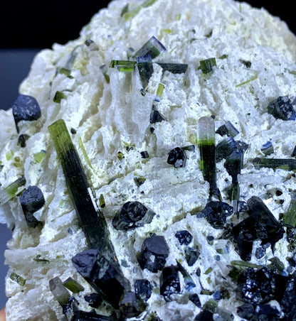 Bicolor Tourmaline Cluster on Albite from Afghanistan - 259 gram