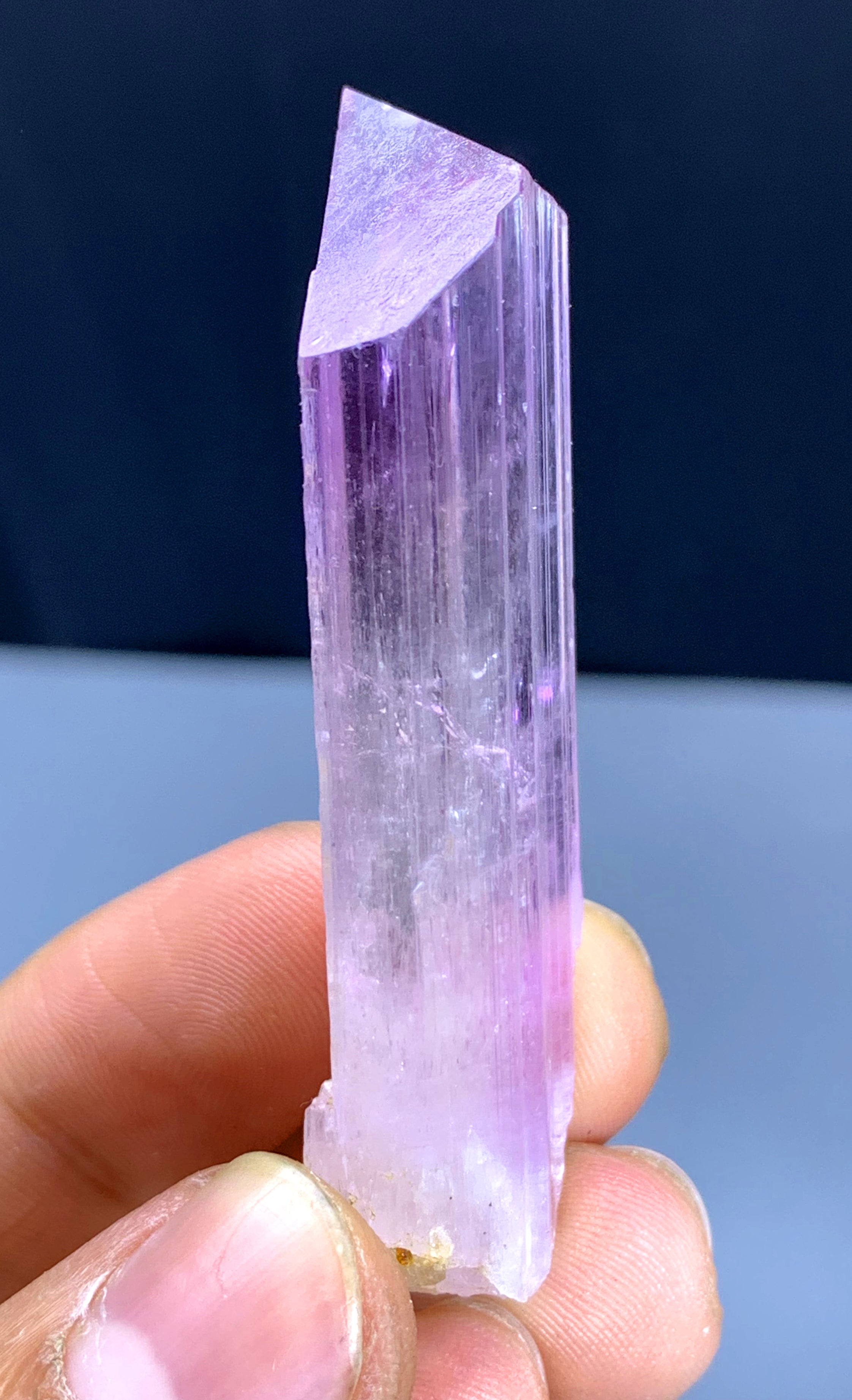 v Shape Terminated Pink Kunzite Crystal from Afghanistan - 28 grams