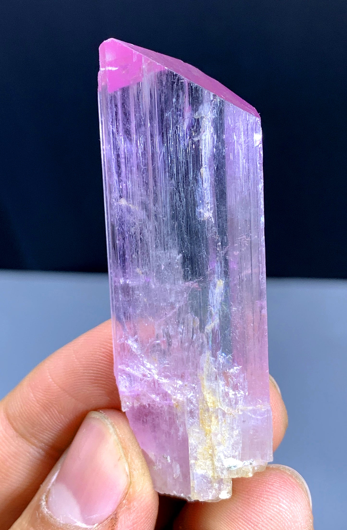 v Shape Terminated Pink Kunzite Crystal from Afghanistan - 28 grams