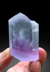 V Shape Terminated Bicolor Kunzite Crystal from Nuristan Afghanistan - 82 gram