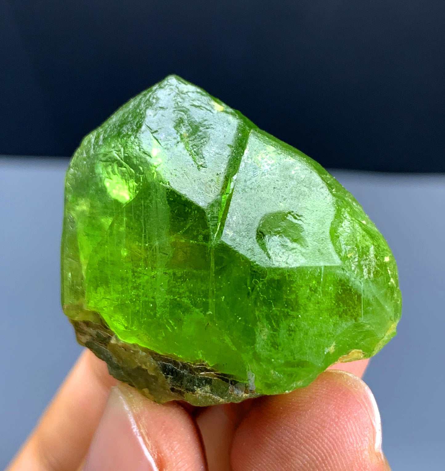 Lush Green Peridot Crystal from Supat valley Pakistan - 40 gram