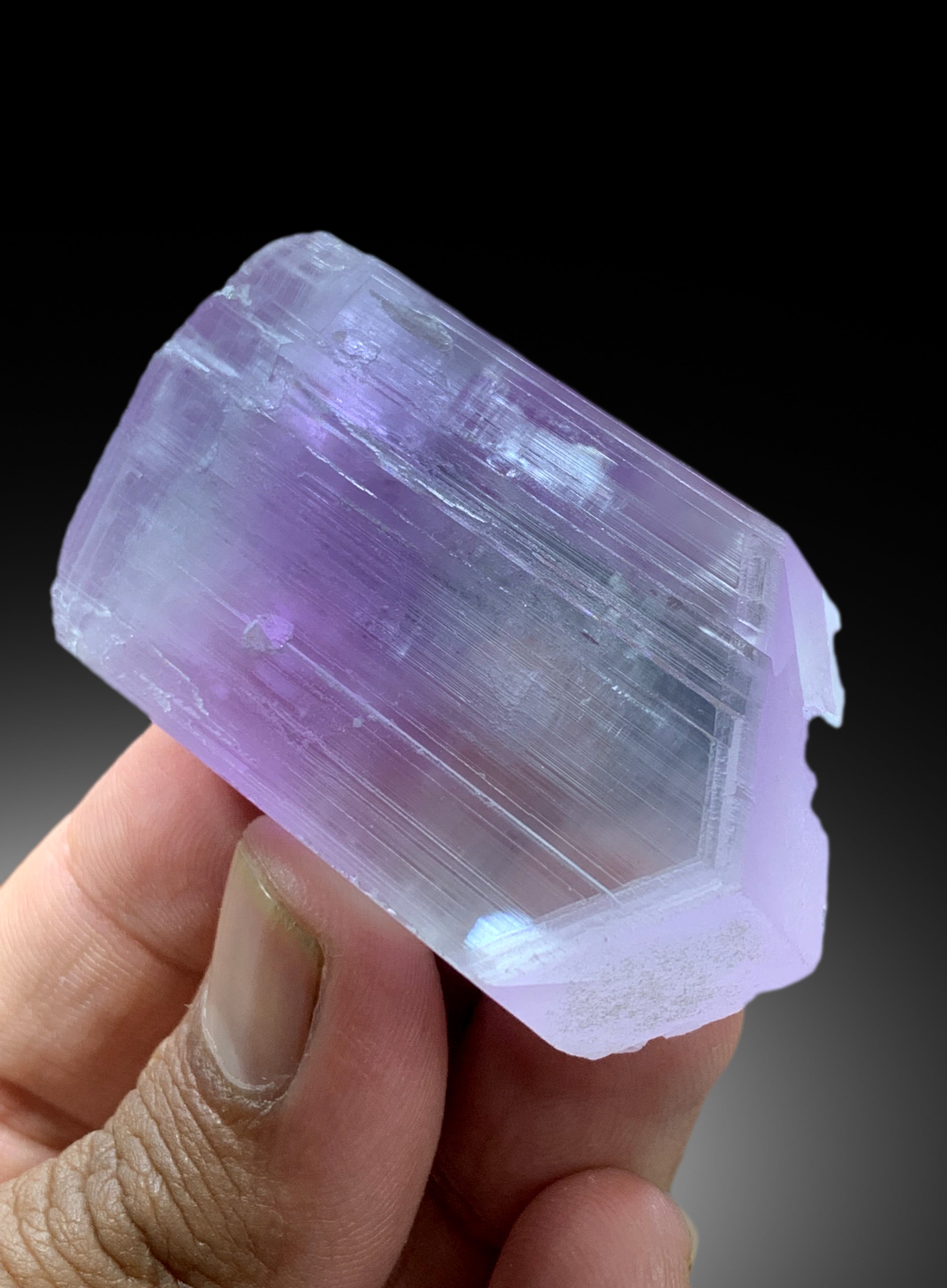 V Shape Terminated Bicolor Kunzite Crystal from Nuristan Afghanistan - 82 gram