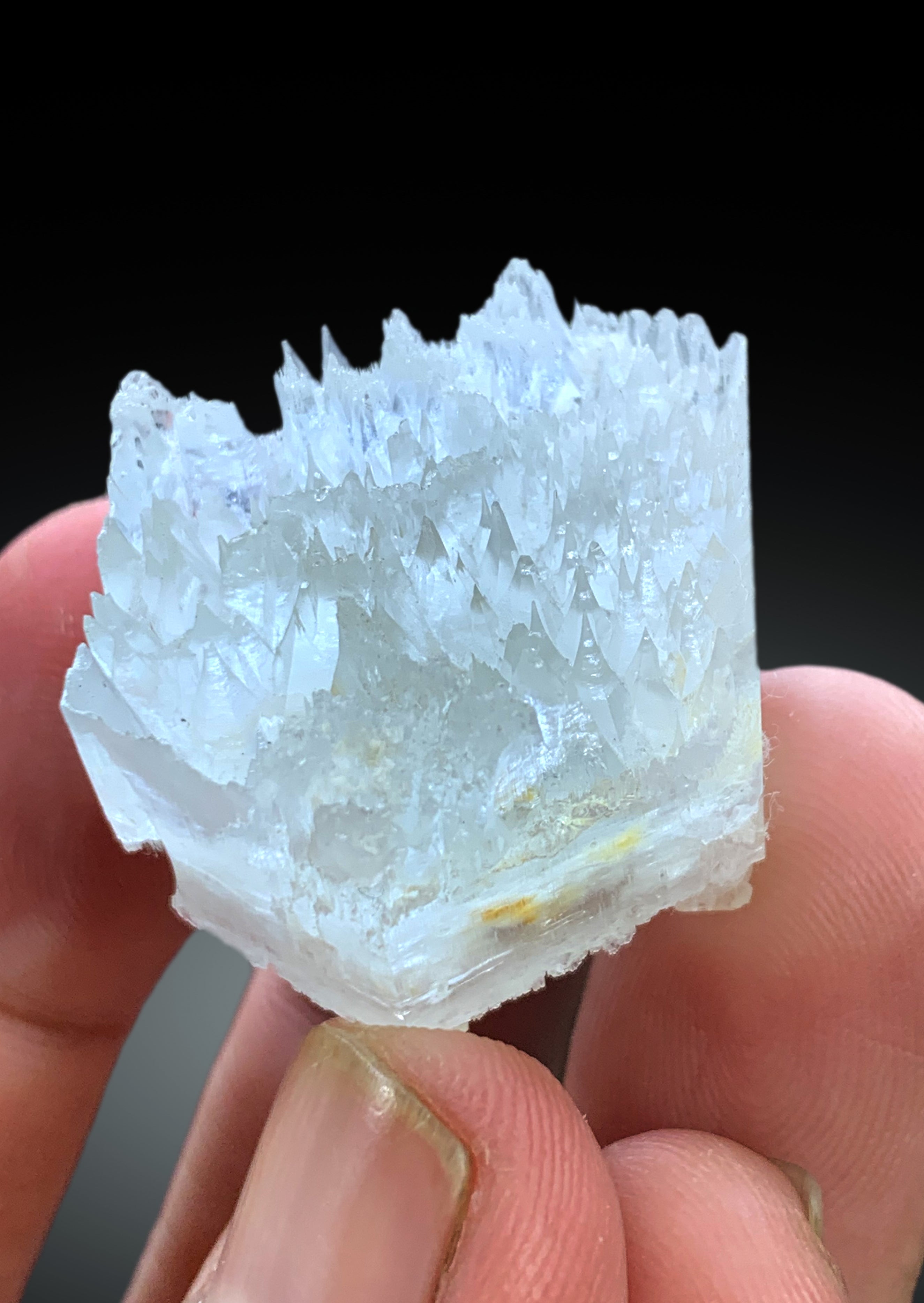 Etched Sky Blue Aquamarine with Herderite from Pakistan - 77.95 carats