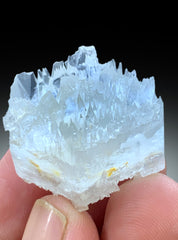 Etched Sky Blue Aquamarine with Herderite from Pakistan - 77.95 carats