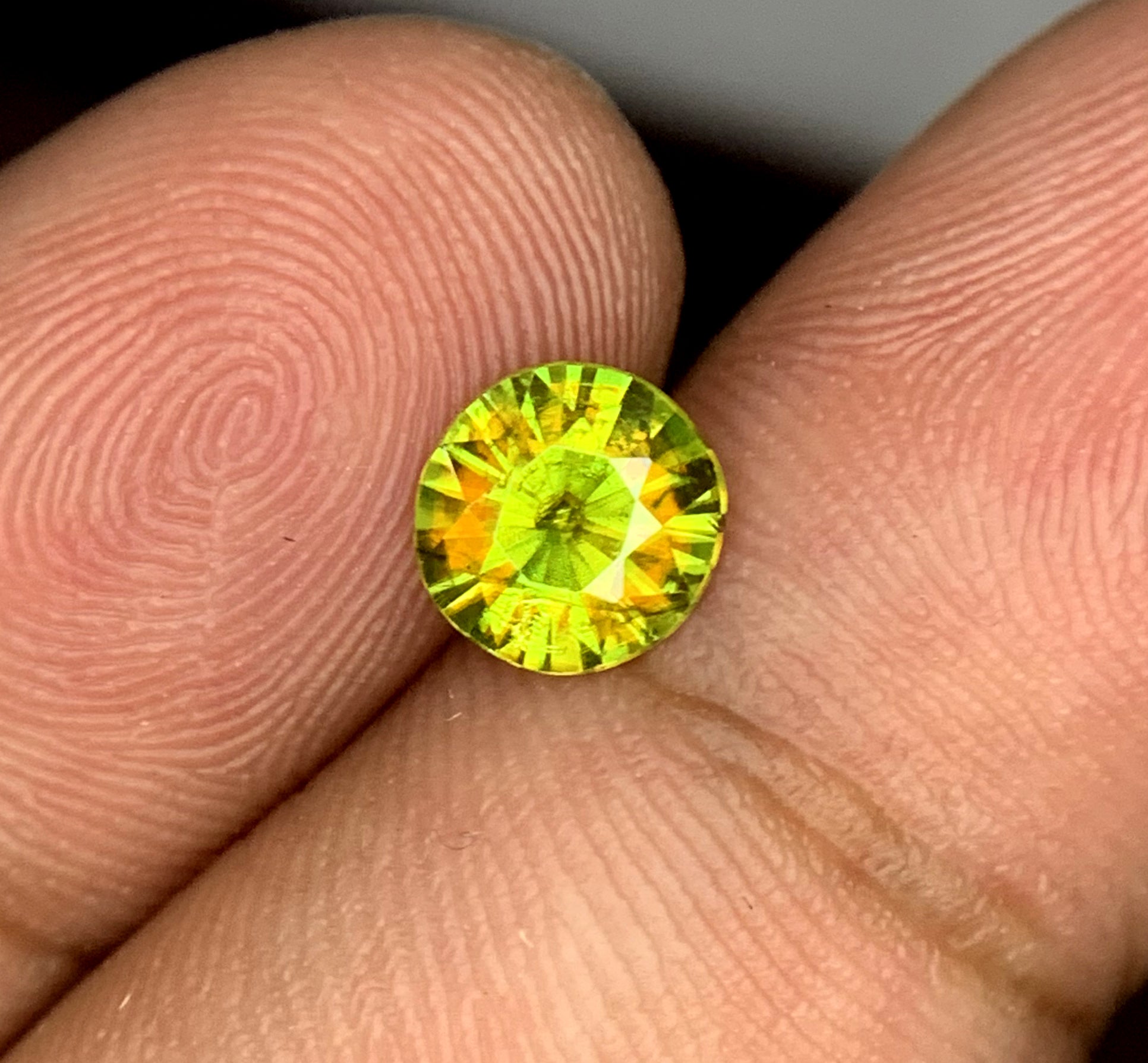 Full Fire Titanite Sphene Gemstone, Octagon Cut Faceted Sphene Cut Stone, Sphene Gemstone for Ring - 0.90 CT