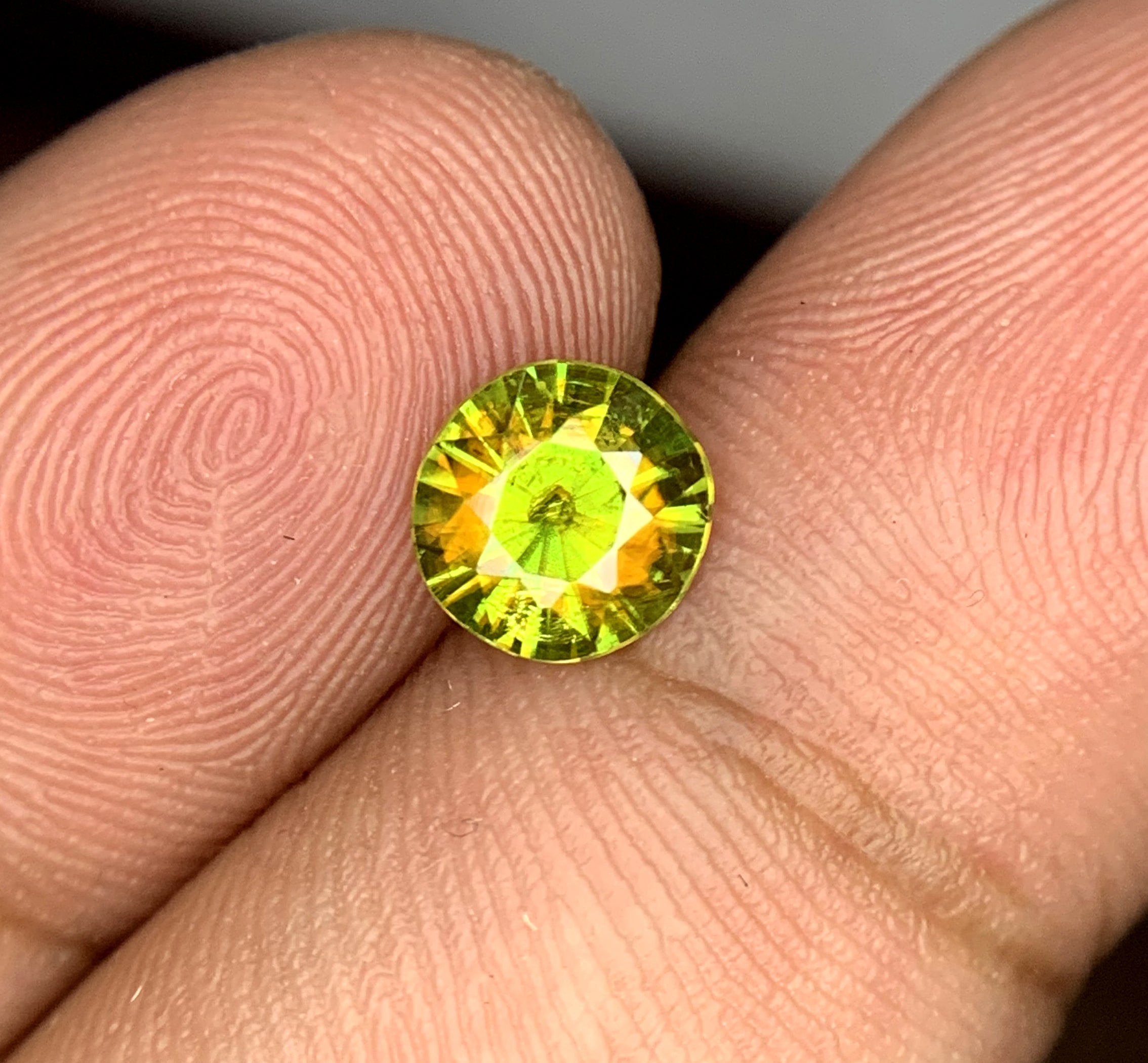 Full Fire Titanite Sphene Gemstone, Octagon Cut Faceted Sphene Cut Stone, Sphene Gemstone for Ring - 0.90 CT