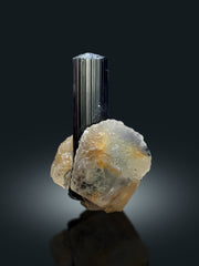 Natural Pink Fluorite on Schorl Tourmaline from Pakistan - 57 gram