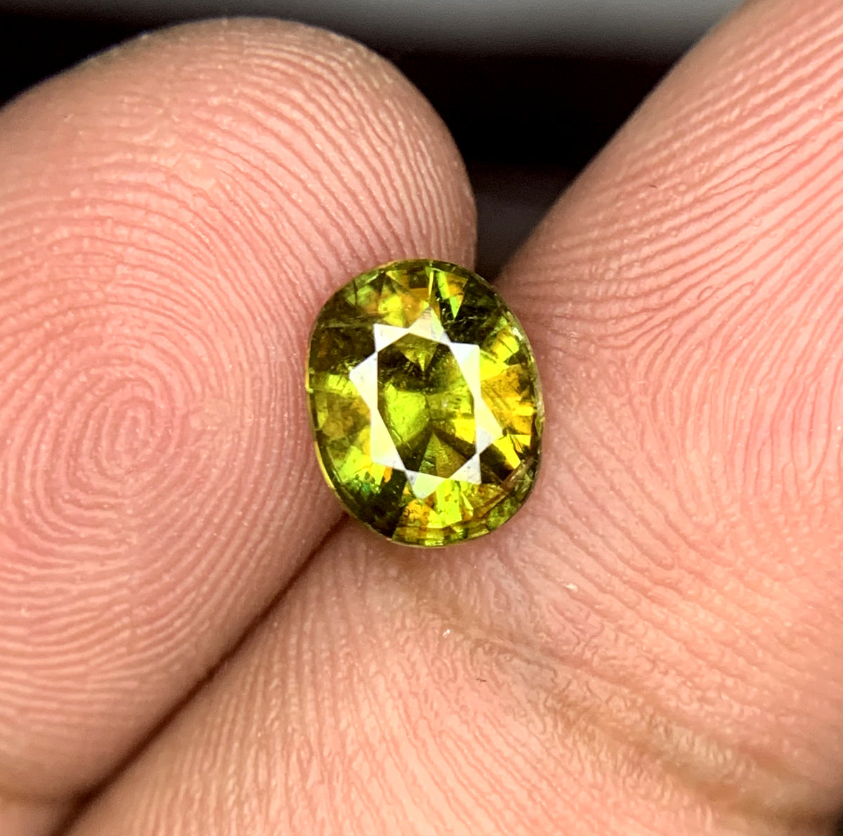 Full Fire Titanite Sphene Gemstone, Oval Cut Faceted Sphene Cut Stone, Sphene Gemstone for Ring, Loose Gemstones - 1.10 CT